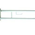 HELP: Folding grab bar in U shape with TP holder 813 mm, white, without cover
