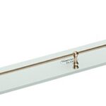 RETRO bronze: Glass shelf with rail, 600 mm