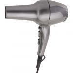 Hair dryer without holder, straight cable, grey, 1800W, Ionic function
