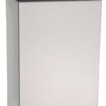 Sienas atkritumu tvertne, 6 l, nerūsējošā tērauda, matēta