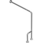 HELP: Salokāms rokturis pa kreisi, pulēts ar pārklājumu, nerūsējošais tērauds, matēts