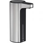 Automātiskais ziepju dozators 250 ml, nerūsējošais tērauds/plastmasa, matēts