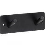 EASY01: Hanger with 2 hooks, black