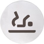 HOME: Piktogramma — bērnu pārtinamā telpa, aplis, matēts