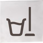 HOME: Piktogramma – Tīrīšanas telpa, kvadrātveida, matēta