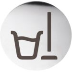 HOME: Табличка – Помещение уборочного инвентаря, круг, блеск