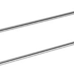 RETRO zelts/hroms: Dubultais dvieļu turētājs, 600 mm