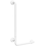 HELP: Складной поручень для душа с крышками 890 мм, левый, белый