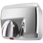 Automatic hand dryer, 2300 W, stainless steel, matt