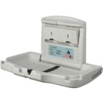 Sienas stiprināma bērnu pārtīšanas stacija, plastmasas, horizontāla