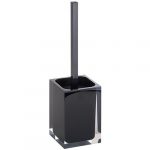 VISTA: Brīvi stāvošs tualetes birstes turētājs, melns