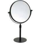 DARK: Cosmetic bath mirror, Ø200 mm telescopic