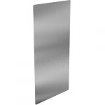 Splash guard for hand dryer, stainless steel, brushed