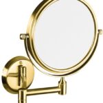 RETRO gold: Double-sided cosmetic mirror, ø 140 mm
