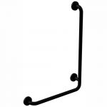HELP: Sienas atbalsta rokturis, pa labi, 890 mm, melns, ar vāku