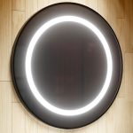 JUNO PLUS mirror with LED lighting, Ø85cm, IP44