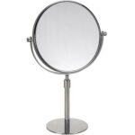 Cosmetic bath mirror, Ø 200 mm telescopic
