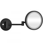 DARK: Kosmētiskais spogulis ar LED apgaismojumu, ø 200 mm