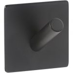 EASY: Single robe hook, black