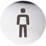 HOME: Piktogramma – Vīriešu tualete, aplis, pulēts