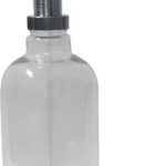 Integrated soap/detergent dispenser, 1100 ml, brass/plastic, polished