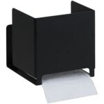 LIVING: Paper holder, stainless steel, black