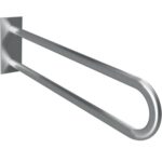 HELP: Oпopный U-oбpaзный пopучeнь 900 мм, с крышкой, нерж. сталь, шлиф