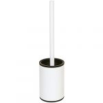 WHITE: Toilet brush holder free standing