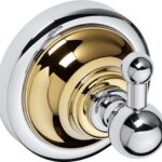 RETRO zelts/hroms: Viens halāta āķis