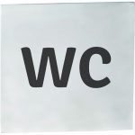 HOME: Pictogram – WC, square, matt
