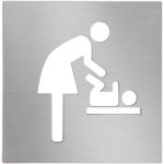 Табличка - Помещение для переодевания детей, квадрат, мат