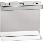 Trīskāršais turētājs ziepju dozatoram, kvadrātveida, pulēts