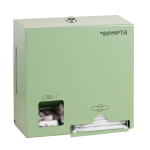 Диспенсер для тампонов и прокладок, нержавеющая сталь, зеленый