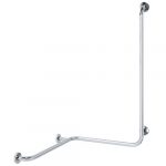 HELP: Dušas rokturis ar vertikālu atbalstu pa labi, pulēts, ar vāku, nerūsējošais tērauds