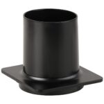 ORGANIC BLACK: Держатель для зубных щеток, нержавеющая сталь, пластик, черный