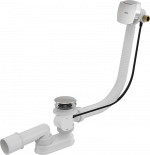 Bath pop-up waste and trap, with overflow filler, A564crm1 chrome Alca