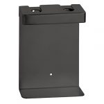 Dubultais turētājs ziepju dozatoram, kvadrātveida, melns