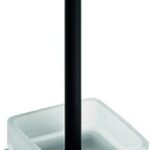 NERO: Wall mounted toilet brush holder