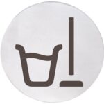 HOME: Табличка – Помещение уборочного инвентаря, круг, блеск
