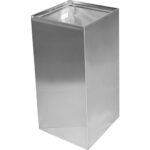Pie sienas stiprināms atkritumu konteiners, 75 l, nerūsējošā tērauda, matēts