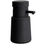 Soap dispenser free standing, 450 ml, plastic, black
