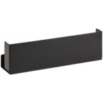 LIVING: Shelf basket, 400 mm, stainless steel, black