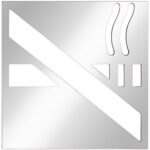 Табличка - Курить запрещено, квадрат, блеск