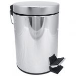 Atkritumu tvertne, 3 l, nerūsējošā tērauda, pulēta