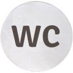 HOME: Табличка – WC, круг, мат