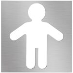 Табличка - Мужской туалет, квадрат, мат