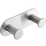 EASY: Hanger with 2 hooks, brushed