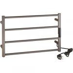 Apsildāms dvieļu žāvētājs 560x370x90 mm, 63W, nerūsējošais tērauds, matēts, grafīts