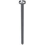 Ceiling anchor tube 800 mm, stainless steel, polished