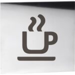 HOME: Piktogramma – kafejnīca, kvadrātveida, pulēta